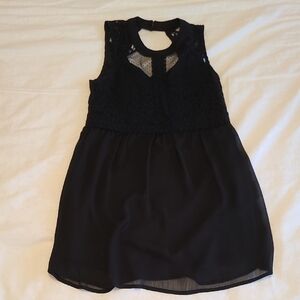 Elegant Black Lace Womens Top